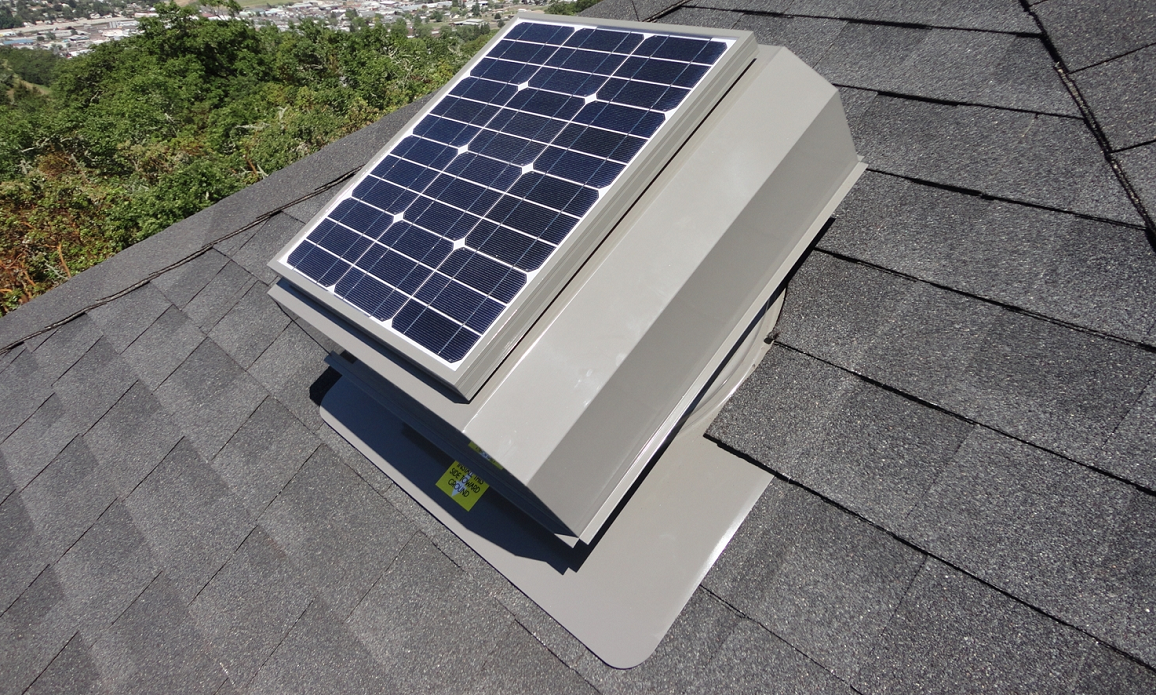 solar powered attic fan ventilation